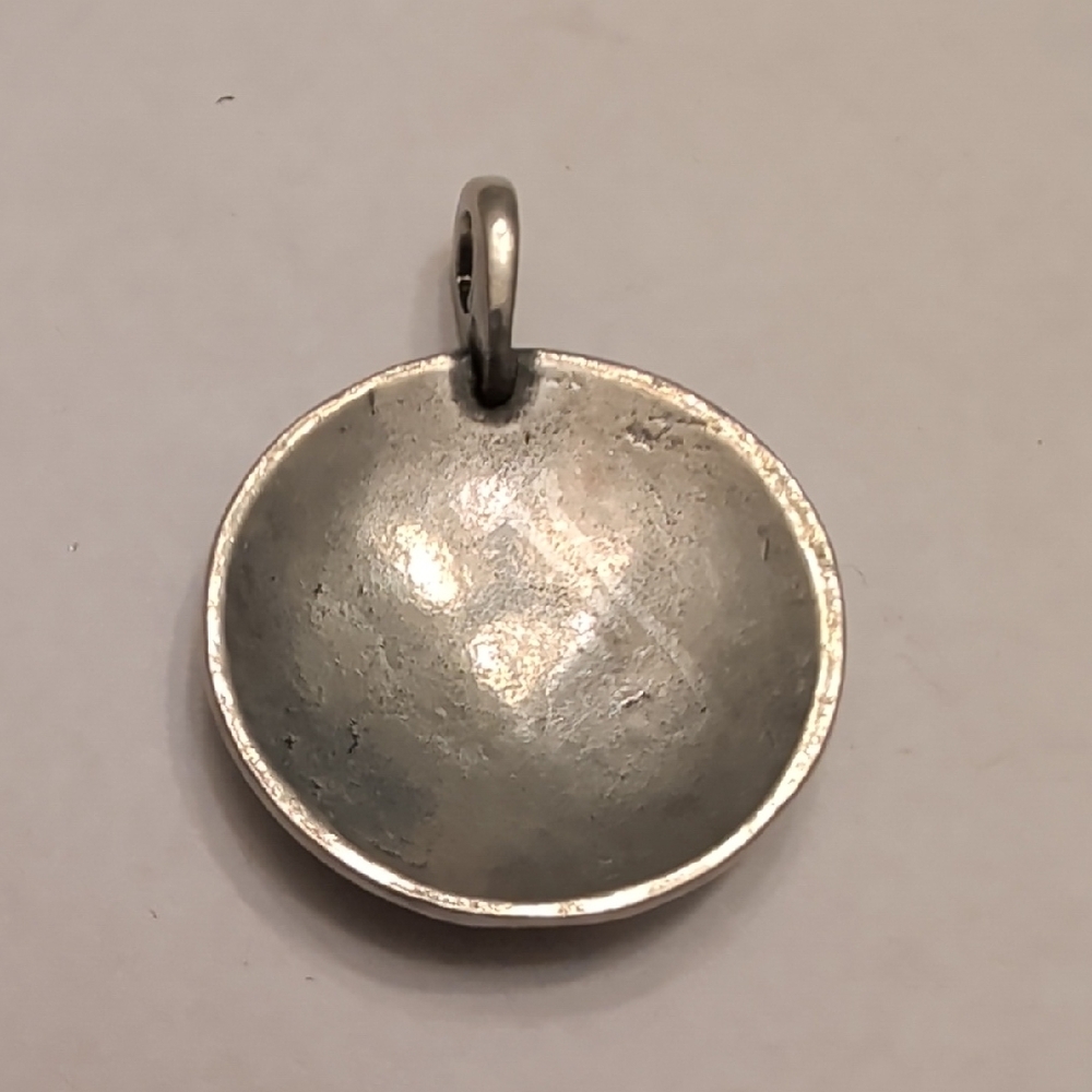 Triskele Shield Silver Tone Pendant - Picture 2 of 4